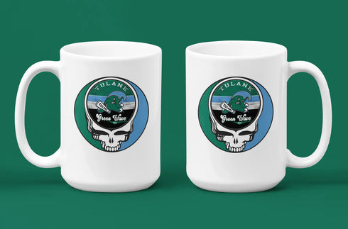 Grateful Dead - Tulane University Stealie 15 Ounce Coffee Mug - StealieShop