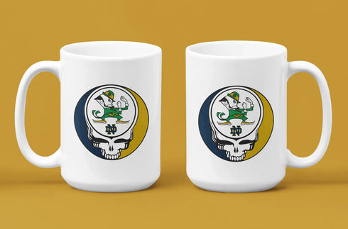 Grateful Dead - Notre Dame Stealie 15 Ounce Coffee Mug - StealieShop