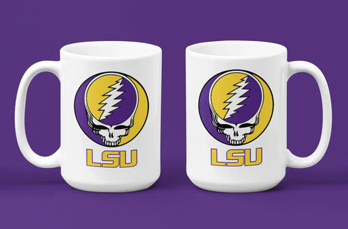Grateful Dead - LSU Stealie 15 Ounce Coffee Mug - StealieShop
