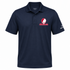 Monmouth Stealie Premium Unisex Polo — Design: Monmouth College — Navy