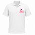 Monmouth Stealie Premium Unisex Polo — Design: Monmouth College — White