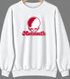 Monmouth Stealie Premium Unisex Crewneck — Design: Monmouth College — White