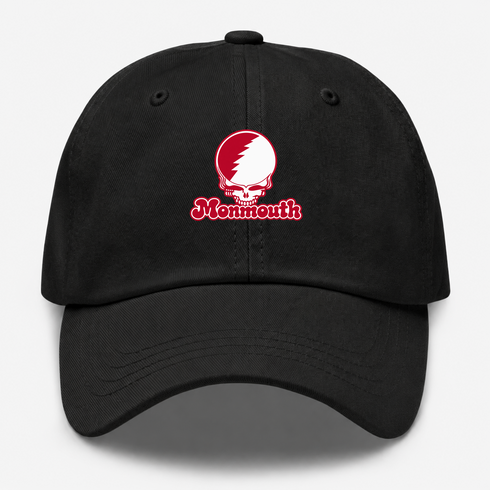 Monmouth Stealie Premium Unisex Dad Hat — Design: Monmouth College — Black