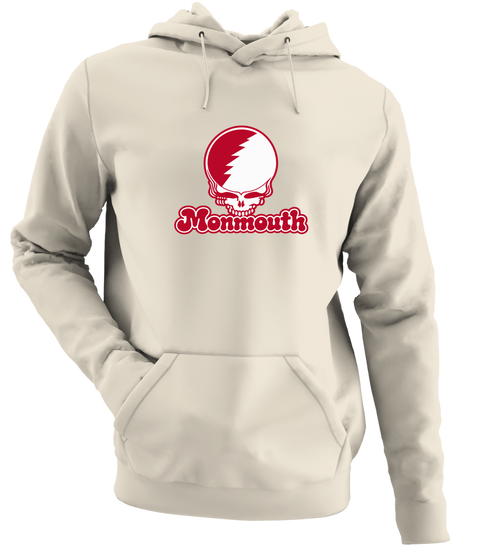 Monmouth Stealie Premium Unisex Hoodie — Design: Monmouth College — Sand