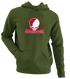 Monmouth Stealie Premium Unisex Hoodie — Design: Monmouth College — Military Green