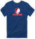 Monmouth Stealie Premium Unisex T-Shirt — Design: Monmouth College — Navy