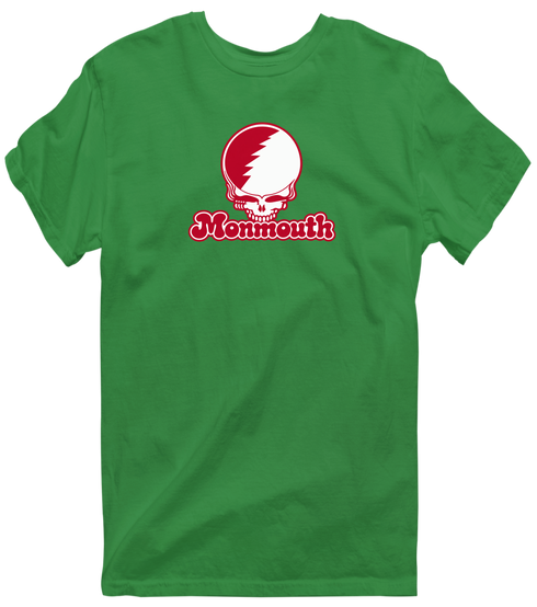 Monmouth Stealie Premium Unisex T-Shirt — Design: Monmouth College — Irish Green
