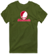 Monmouth Stealie Premium Unisex T-Shirt — Design: Monmouth College — Military Green