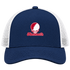 Monmouth Stealie Premium Unisex Trucker Cap — Design: Monmouth College — Navy/White