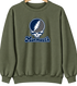 Monmouth Stealie Premium Unisex Crewneck — Design: Monmouth University — Military Green