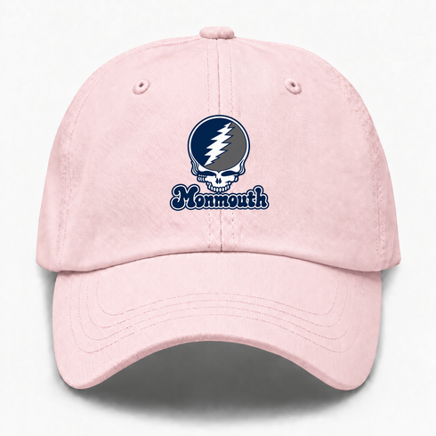 Monmouth Stealie Premium Unisex Dad Hat — Design: Monmouth University — Pink