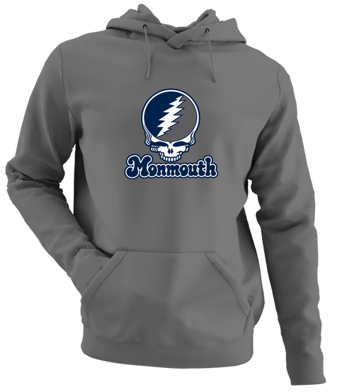Monmouth Stealie Premium Unisex Hoodie — Design: Monmouth University — Charcoal