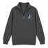 Monmouth Stealie Premium Unisex Quarter-Zip — Design: Monmouth University — Charcoal