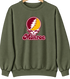 Monroe Stealie Premium Unisex Crewneck — Design: Louisiana Monroe University of — Military Green