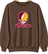 Monroe Stealie Premium Unisex Crewneck — Design: Louisiana Monroe University of — Brown