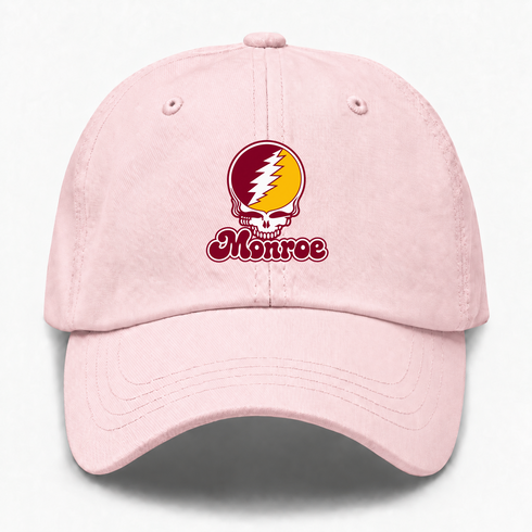 Monroe Stealie Premium Unisex Dad Hat — Design: Louisiana Monroe University of — Pink