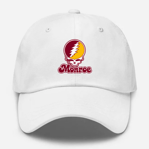 Monroe Stealie Premium Unisex Dad Hat — Design: Louisiana Monroe University of — White