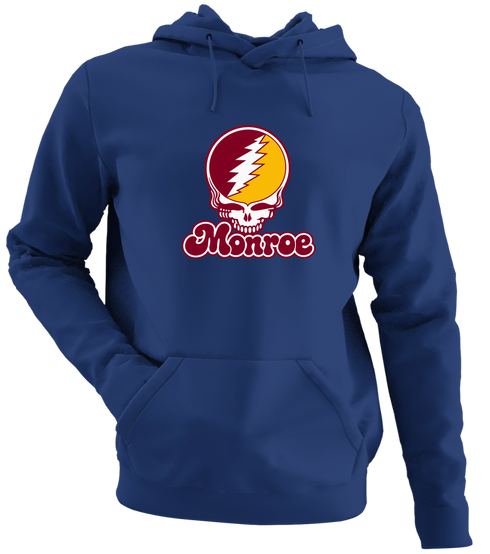 Monroe Stealie Premium Unisex Hoodie — Design: Louisiana Monroe University of — Navy