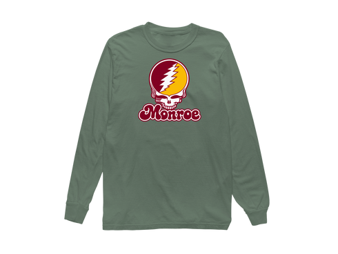 Monroe Stealie Premium Unisex Long-Sleeve — Design: Louisiana Monroe University of — Light Green