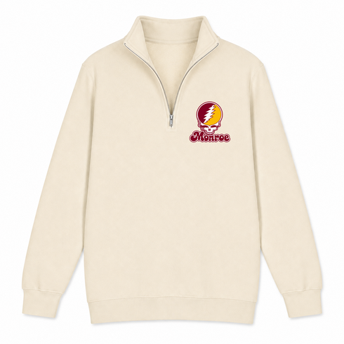 Monroe Stealie Premium Unisex Quarter-Zip — Design: Louisiana Monroe University of — Sand