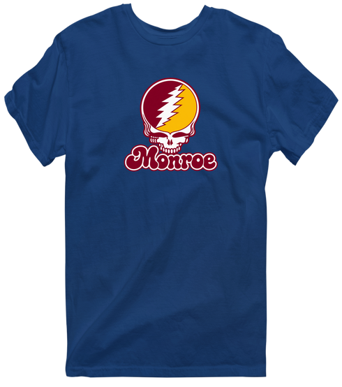 Monroe Stealie Premium Unisex T-Shirt — Design: Louisiana Monroe University of — Navy