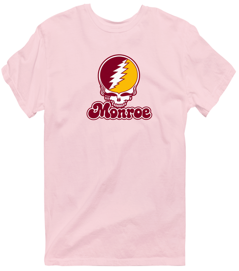 Monroe Stealie Premium Unisex T-Shirt — Design: Louisiana Monroe University of — Light Pink