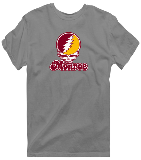 Monroe Stealie Premium Unisex T-Shirt — Design: Louisiana Monroe University of — Dark Heather