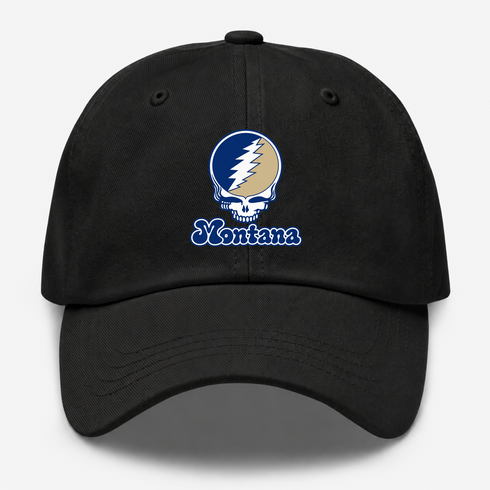 Montana Stealie Premium Unisex Dad Hat — Design: Montana State University — Black