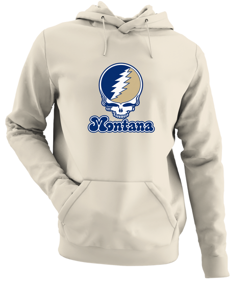 Montana Stealie Premium Unisex Hoodie — Design: Montana State University — Sand