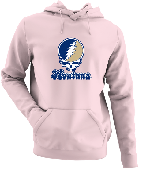 Montana Stealie Premium Unisex Hoodie — Design: Montana State University — Light Pink