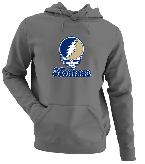 Montana Stealie Premium Unisex Hoodie — Design: Montana State University — Charcoal