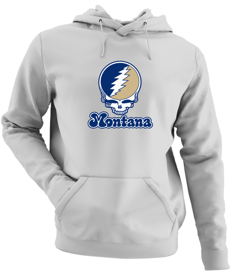 Montana Stealie Premium Unisex Hoodie — Design: Montana State University — Sport Grey