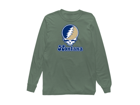 Montana Stealie Premium Unisex Long-Sleeve — Design: Montana State University — Light Green