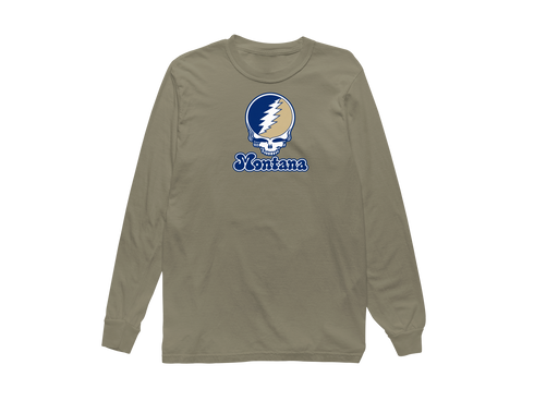 Montana Stealie Premium Unisex Long-Sleeve — Design: Montana State University — Sandstone