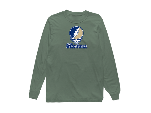 Montana Stealie Premium Unisex Long-Sleeve — Design: Montana State University — Light Green