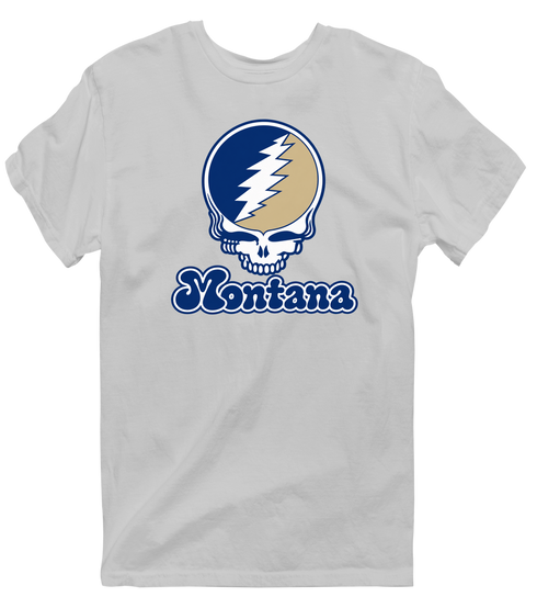 Montana Stealie Premium Unisex T-Shirt — Design: Montana State University — Sport Grey