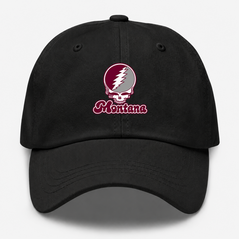 Montana Stealie Premium Unisex Dad Hat — Design: Montana University of — Black