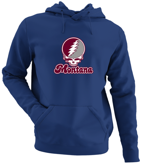 Montana Stealie Premium Unisex Hoodie — Design: Montana University of — Navy