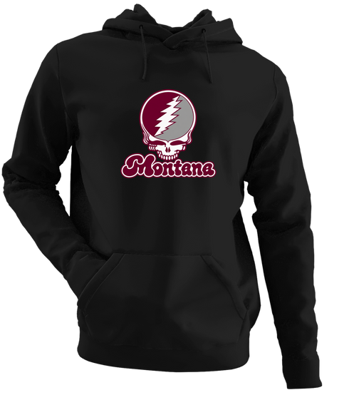Montana Stealie Premium Unisex Hoodie — Design: Montana University of — Black