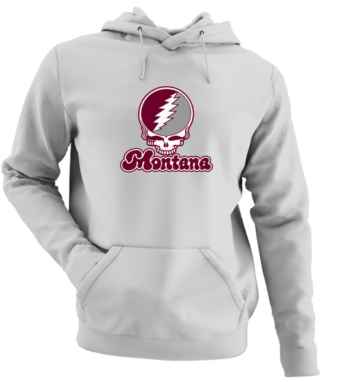 Montana Stealie Premium Unisex Hoodie — Design: Montana University of — Sport Grey