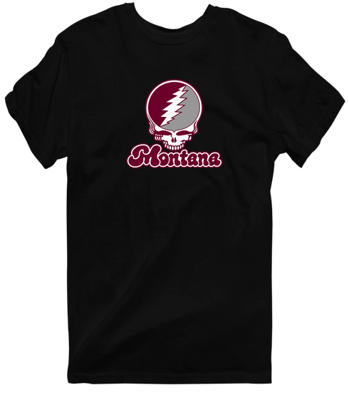 Montana Stealie Premium Unisex T-Shirt — Design: Montana University of — Black