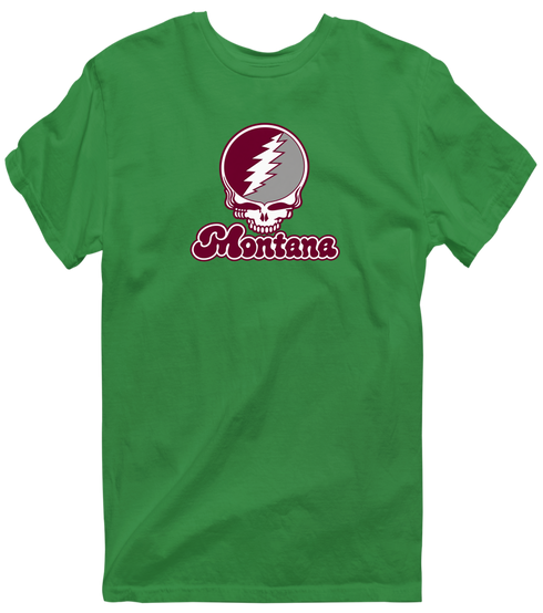 Montana Stealie Premium Unisex T-Shirt — Design: Montana University of — Irish Green