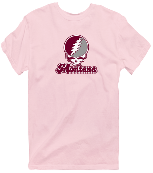 Montana Stealie Premium Unisex T-Shirt — Design: Montana University of — Light Pink
