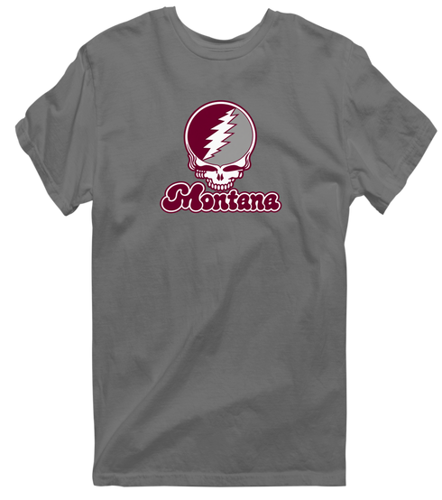 Montana Stealie Premium Unisex T-Shirt — Design: Montana University of — Charcoal