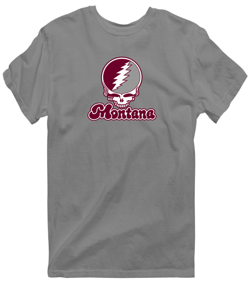 Montana Stealie Premium Unisex T-Shirt — Design: Montana University of — Dark Heather