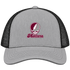 Montana Stealie Premium Unisex Trucker Cap — Design: Montana University of — Heather Grey/Black