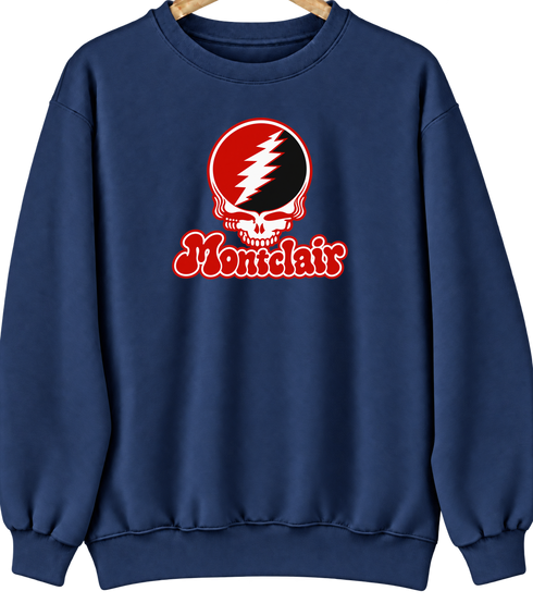 Montclair State Stealie Premium Unisex Crewneck — Design: Montclair State University — Navy