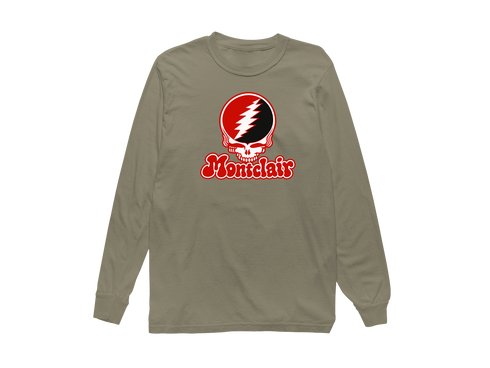 Montclair State Stealie Premium Unisex Long-Sleeve — Design: Montclair State University — Sandstone