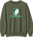 Monticello Stealie Premium Unisex Crewneck — Design: Arkansas at Monticello University of — Military Green