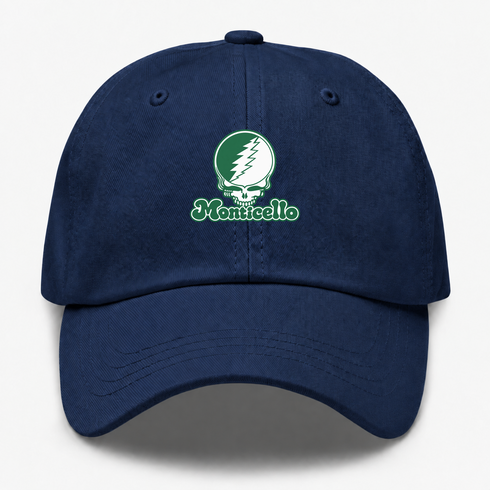 Monticello Stealie Premium Unisex Dad Hat — Design: Arkansas at Monticello University of — Navy